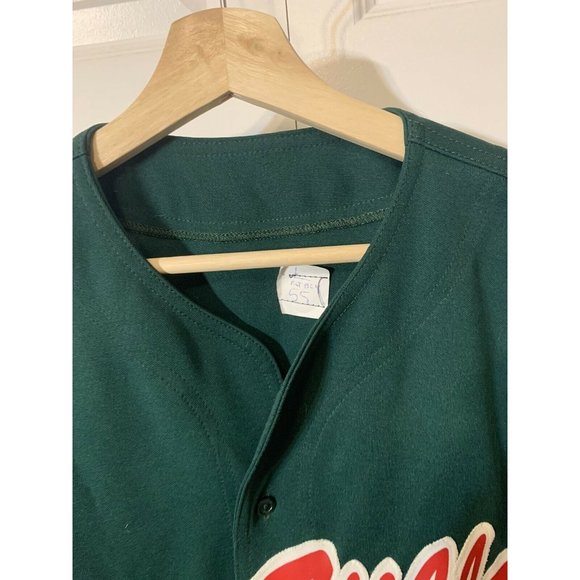 Viva Villa Adelitas Batboy Baseball-shirt Jersey Green Red‎ IBB Mens Sz L - Picture 2 of 6